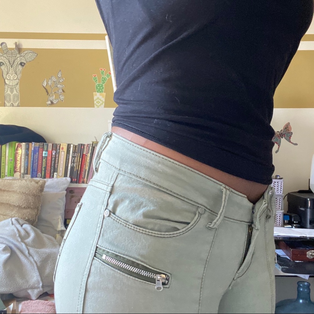 LAVC Mint Army Colored Jeans